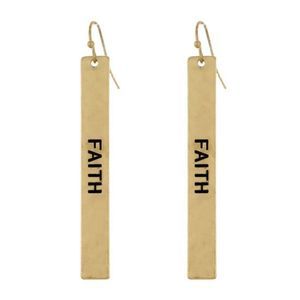 𝅺faith BAR EARRINGS